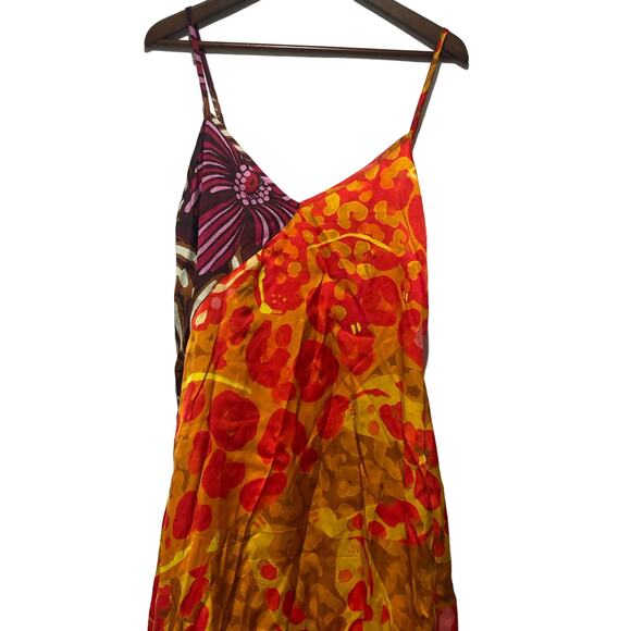 Farm Rio X Anthropologie Printed Slip Dress Multicolor Size XL NWT - Picture 6 of 11